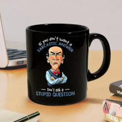 Coffee Mug Black Retro Vintage Ceramic Mug with Graphic Design 12oz/330ml Perfect Gift for Friends Mothers Day Wedding