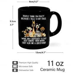 Coffee Mug Black Retro Vintage Ceramic Mug with Graphic Design 12oz/330ml Perfect Gift for Friends Mothers Day Wedding