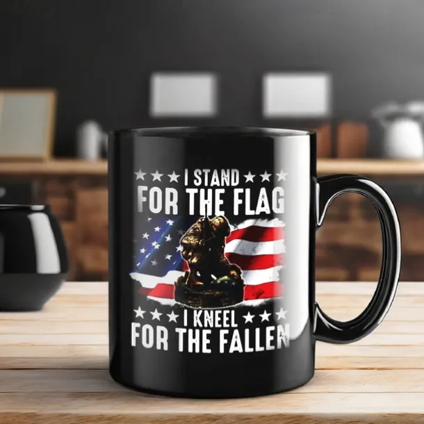 Coffee Mug 3D Print for Veterans Day,Black Mug Independence Day Black Mug For Memorial Day/The Fourth of July