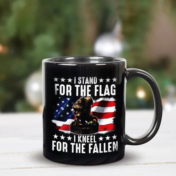 Coffee Mug 3D Print for Veterans Day,Black Mug Independence Day Black Mug For Memorial Day/The Fourth of July