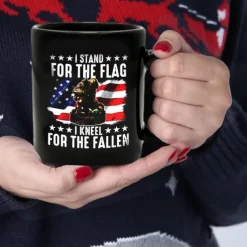 Coffee Mug 3D Print for Veterans Day,Black Mug Independence Day Black Mug For Memorial Day/The Fourth of July