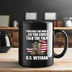Coffee Mug 3D Print for Veterans Day,Black Mug Independence Day Black Mug For Memorial Day/The Fourth of July