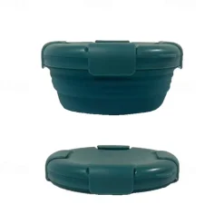 Collapsible Silicone Food Container & Travel Bowl Set - Leakproof, BPA-Free & Space Saving for Camping & Travel