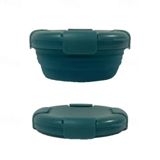 Collapsible Silicone Food Container & Travel Bowl Set - Leakproof, BPA-Free & Space Saving for Camping & Travel