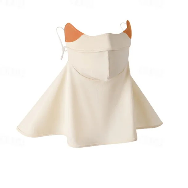 Color Sunscreen Mask For Women, Ice Silk Uv Protection, Neck And Eye Protection, Breathable Full Face Sunscreen Mask For Driving And Cycling