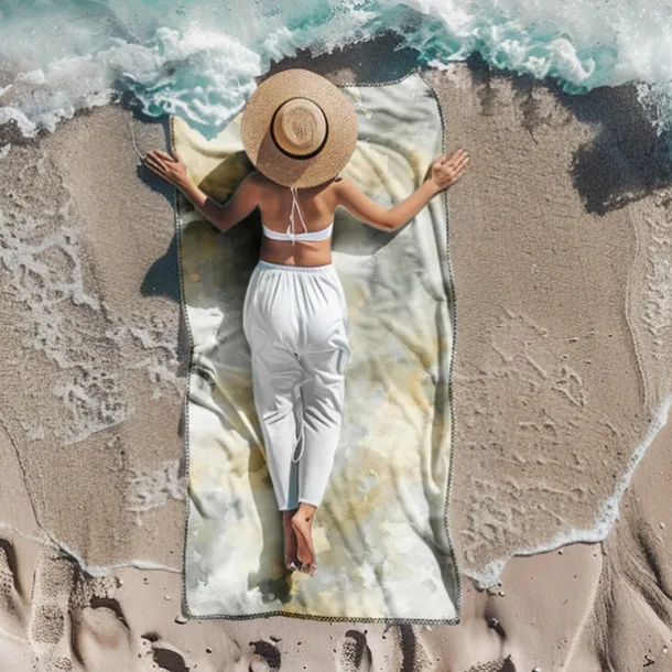 Colored Beach Towel 100% Micro Fiber Comfy Blankets Oversized Beach Towel, 35"x70", Large Swim Towel for Teens Adults, Quick-Dry, Absorbent, Soft, Versatile for Travel, Bath and Pool