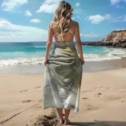 Colored Beach Towel 100% Micro Fiber Comfy Blankets Oversized Beach Towel, 35