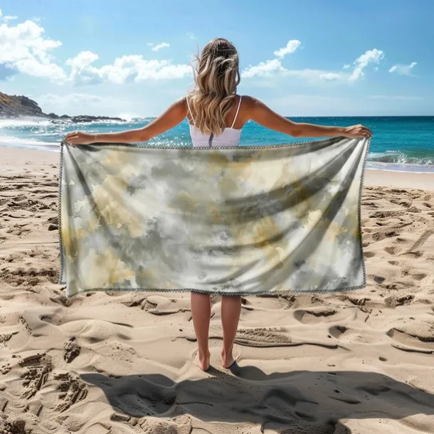Colored Beach Towel 100% Micro Fiber Comfy Blankets Oversized Beach Towel, 35"x70", Large Swim Towel for Teens Adults, Quick-Dry, Absorbent, Soft, Versatile for Travel, Bath and Pool