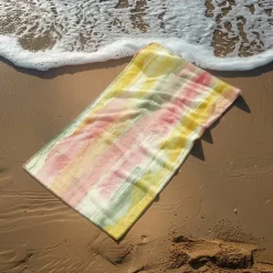 Colored Beach Towel 100% Micro Fiber Comfy Blankets Oversized Beach Towel, 35