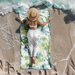 Colored Beach Towel 100% Micro Fiber Comfy Blankets Oversized Beach Towel, 35