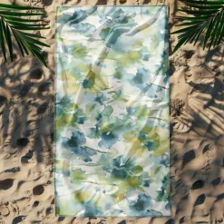 Colored Beach Towel 100% Micro Fiber Comfy Blankets Oversized Beach Towel, 35