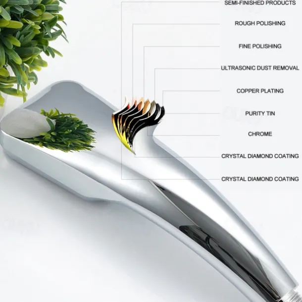 Contemporary Hand Shower Electroplated Feature - Multi - mode, Shower Head