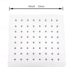 Contemporary Rain Shower Electroplated Feature - Water-saving, Shower Head