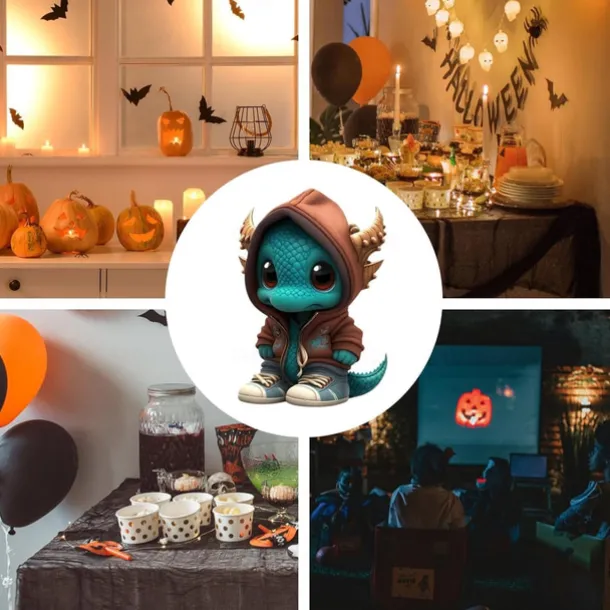 Cool Dragon Figures Halloween Dinosaur Statue Garden Dragon Sculpture Made of Resin Animal Figure Decoration for Outdoor Use Garden Decor Ornaments