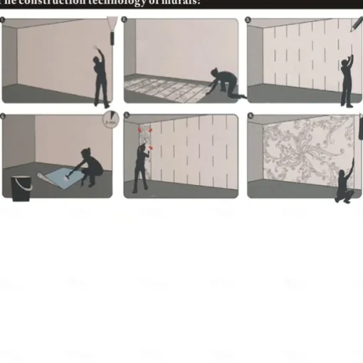 Cool Wallpapers Abstract Black Wallpaper Wall Mural Geometric 3D Home Decoration Comtemporary Abstract Wall Covering, Canvas PVC/Vinyl Material Adhesive required Mural, Room Wallcovering