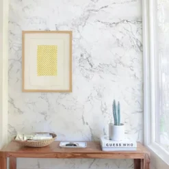 Cool Wallpapers Abstract Marble Wallpaper Wall Mural Wall Covering Sticker Peel and Stick Removable PVC/Vinyl Material Self Adhesive/Adhesive Required Wall Decor for Living Room Kitchen Bathroom
