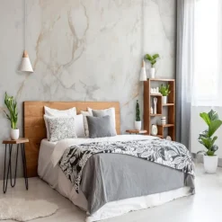 Cool Wallpapers Abstract Marble Wallpaper Wall Mural White Covering Sticker Peel and Stick Removable PVC/Vinyl Material Self Adhesive/Adhesive Required Wall Decor for Living Room Kitchen Bathroom