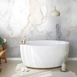 Cool Wallpapers Abstract Marble Wallpaper Wall Mural White Covering Sticker Peel and Stick Removable PVC/Vinyl Material Self Adhesive/Adhesive Required Wall Decor for Living Room Kitchen Bathroom