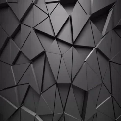 Cool Wallpapers Black Wallpaper Wall Mural 3D Geometric Stripe Covering Sticker Peel and Stick Removable PVC/Vinyl Material Self Adhesive/Adhesive Required Wall Decor for Living Room Kitchen Bathroom