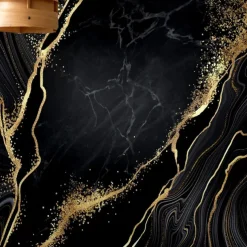 Cool Wallpapers Black Wallpaper Wall Mural Gold Silk Marble Suitable For Hotel Living Room And Bedroom Canvas Material Self adhesive Wallpaper Mural Wall Cloth Room Wallcovering