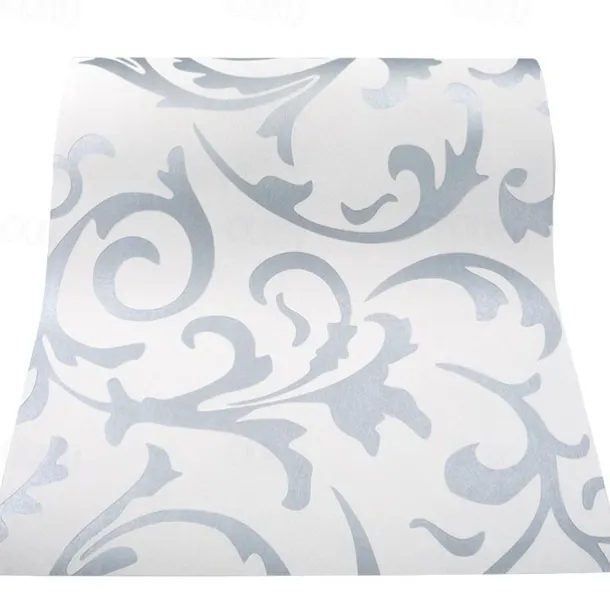 Cool Wallpapers 3D Flower Embossed Wallpaper, Wall Mural Removable Wall Decals For Bedroom, Living Room, Home Decor Wallpaper (without Glue), 20.86in*393.7 Inches