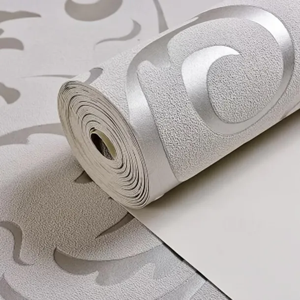 Cool Wallpapers 3D Flower Embossed Wallpaper, Wall Mural Removable Wall Decals For Bedroom, Living Room, Home Decor Wallpaper (without Glue), 20.86in*393.7 Inches