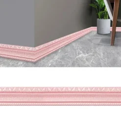 Cool Wallpapers 3D Solid Color Wallpaper Border Wall Mural Upgrade Your Home with 3D Foam Edge Sealing Strip Wall Sticker - Anti-Collision Waterproof and Thickened Adhesive 8x230cm/3.2