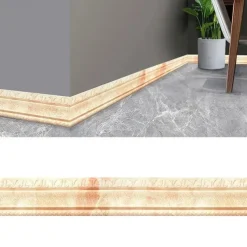 Cool Wallpapers 3D Solid Color Wallpaper Border Wall Mural Upgrade Your Home with 3D Foam Edge Sealing Strip Wall Sticker - Anti-Collision Waterproof and Thickened Adhesive 8x230cm/3.2