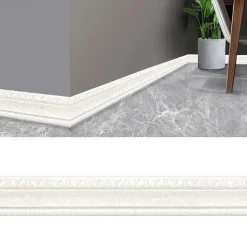 Cool Wallpapers 3D Solid Color Wallpaper Border Wall Mural Upgrade Your Home with 3D Foam Edge Sealing Strip Wall Sticker - Anti-Collision Waterproof and Thickened Adhesive 8x230cm/3.2