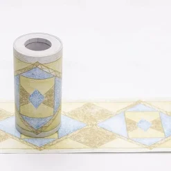 Cool Wallpapers Flower Geometry Wallpaper Wall Mural Border Waistline Peel and Stick Self Adhesive PVC/Vinyl Floral Modern Wall Decal for Room 10*1000CM*1PC