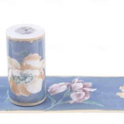 Cool Wallpapers Flower Geometry Wallpaper Wall Mural Border Waistline Peel and Stick Self Adhesive PVC/Vinyl Floral Modern Wall Decal for Room 10*1000CM*1PC