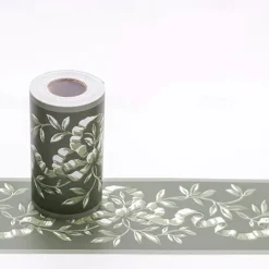 Cool Wallpapers Flower Geometry Wallpaper Wall Mural Border Waistline Peel and Stick Self Adhesive PVC/Vinyl Floral Modern Wall Decal for Room 10*1000CM*1PC