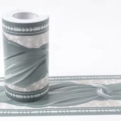 Cool Wallpapers Flower Geometry Wallpaper Wall Mural Border Waistline Peel and Stick Self Adhesive PVC/Vinyl Floral Modern Wall Decal for Room 10*1000CM*1PC