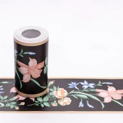 Cool Wallpapers Flower Geometry Wallpaper Wall Mural Border Waistline Peel and Stick Self Adhesive PVC/Vinyl Floral Modern Wall Decal for Room 10*1000CM*1PC