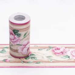 Cool Wallpapers Flower Geometry Wallpaper Wall Mural Border Waistline Peel and Stick Self Adhesive PVC/Vinyl Floral Modern Wall Decal for Room 10*1000CM*1PC