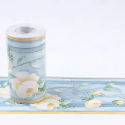 Cool Wallpapers Flower Geometry Wallpaper Wall Mural Border Waistline Peel and Stick Self Adhesive PVC/Vinyl Floral Modern Wall Decal for Room 10*1000CM*1PC