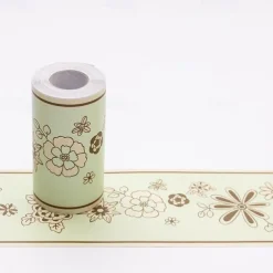 Cool Wallpapers Flower Geometry Wallpaper Wall Mural Border Waistline Peel and Stick Self Adhesive PVC/Vinyl Floral Modern Wall Decal for Room 10*1000CM*1PC