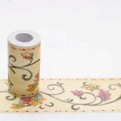 Cool Wallpapers Flower Geometry Wallpaper Wall Mural Border Waistline Peel and Stick Self Adhesive PVC/Vinyl Floral Modern Wall Decal for Room 10*1000CM*1PC