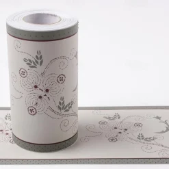 Cool Wallpapers Flower Geometry Wallpaper Wall Mural Border Waistline Peel and Stick Self Adhesive PVC/Vinyl Floral Modern Wall Decal for Room 10*1000CM*1PC