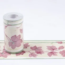 Cool Wallpapers Flower Geometry Wallpaper Wall Mural Border Waistline Peel and Stick Self Adhesive PVC/Vinyl Floral Modern Wall Decal for Room 10*1000CM*1PC