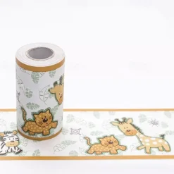 Cool Wallpapers Flower Geometry Wallpaper Wall Mural Border Waistline Peel and Stick Self Adhesive PVC/Vinyl Floral Modern Wall Decal for Room 10*1000CM*1PC