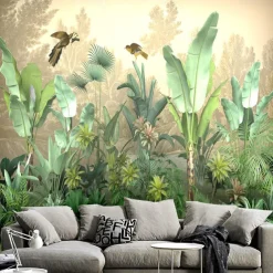Cool Wallpapers Forest Beautiful Wallpaper Wall Mural Wall Sticker Covering Print Peel and Stick Removable Self Adhesive Scenic Tropical Rainforest Plantain PVC / Vinyl Home Decor