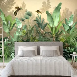 Cool Wallpapers Forest Beautiful Wallpaper Wall Mural Wall Sticker Covering Print Peel and Stick Removable Self Adhesive Scenic Tropical Rainforest Plantain PVC / Vinyl Home Decor