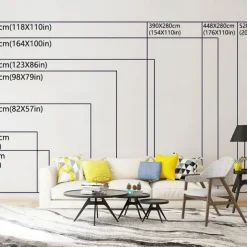 Cool Wallpapers Forest Nature Wallpaper Wall Mural Wall Sticker Covering Print Peel and Stick Removable Waterfall Vinyl PVC Home Décor