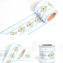 Cool Wallpapers Geometric Wallpaper Border Waistline Wall Mural Peel and Stick Self Adhesive PVC/Vinyl Modern Wall Decal for Room 12x500cm/4.72''x196.8''