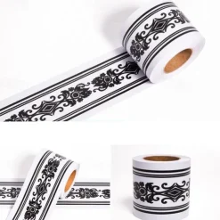 Cool Wallpapers Geometric Wallpaper Border Waistline Wall Mural Peel and Stick Self Adhesive PVC/Vinyl Modern Wall Decal for Room 12x500cm/4.72''x196.8''