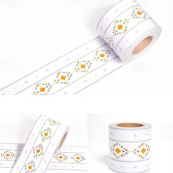 Cool Wallpapers Geometric Wallpaper Border Waistline Wall Mural Peel and Stick Self Adhesive PVC/Vinyl Modern Wall Decal for Room 12x500cm/4.72''x196.8''