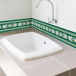 Cool Wallpapers Geometric Wallpaper Border Waistline Wall Mural Peel and Stick Self Adhesive PVC/Vinyl Modern Wall Decal for Room 12x500cm/4.72''x196.8''