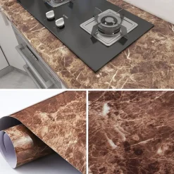 Cool Wallpapers Grey Wallpaper Wall Mural Marble Peel And Stick Wall Sticker Self-Adhesive Waterproof Oil Proof Fireproof, Easily Removable Wall Covering Kitchen Countertop And Cabinet Shelf Liner