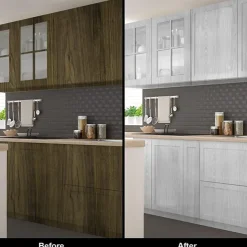 Cool Wallpapers Grey Wallpaper wood grain stickers moisture proof bedroom wardrobe table wooden door stickers old furniture renovation stickers imitation self-adhesive roll 17.72*74.78inches